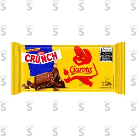  Choc Garoto 80g Crunch
