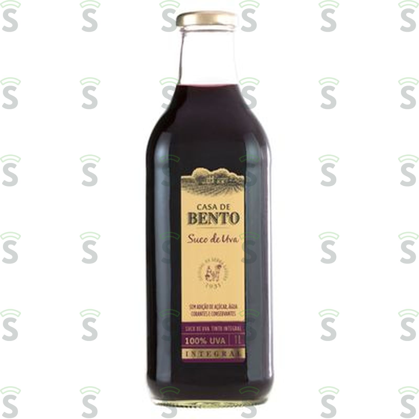 Suco Pronto Casa de Bento Uva Tinto Integral Garrafa 1LT