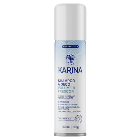 Shampoo a Seco Karina 150ml - Volume e Frescor