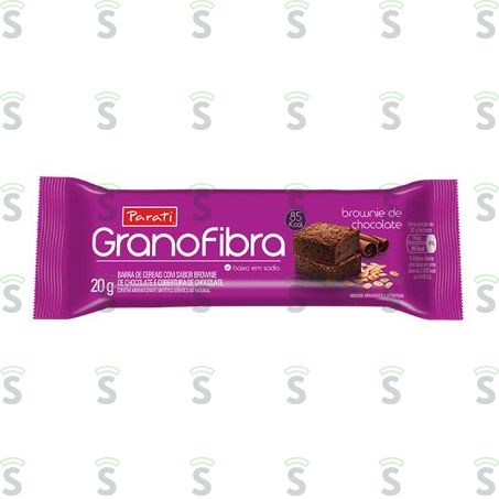 Barra de Cereal Parati Granofibra Brownie Embalagem 20g