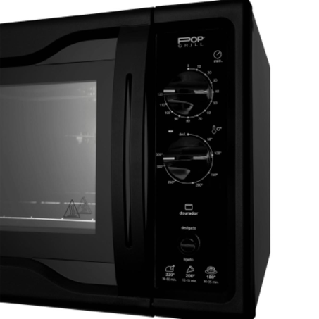 Forno Elétrico Fischer Pop Grill 127V - Capacidade 44 Litros - Assa, Gratina e Aquece - Ref. 34313-94808