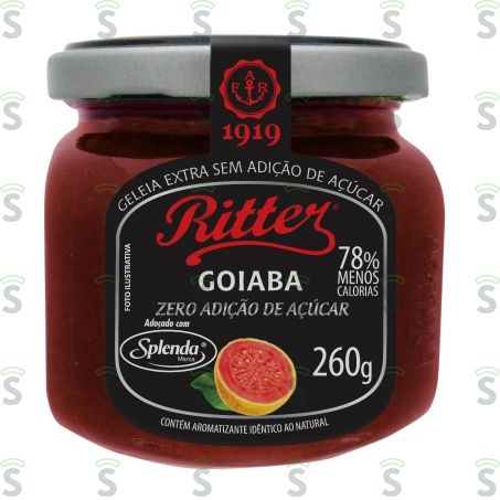  Geleia Ritter Z.acucar Goiaba Vd 260g