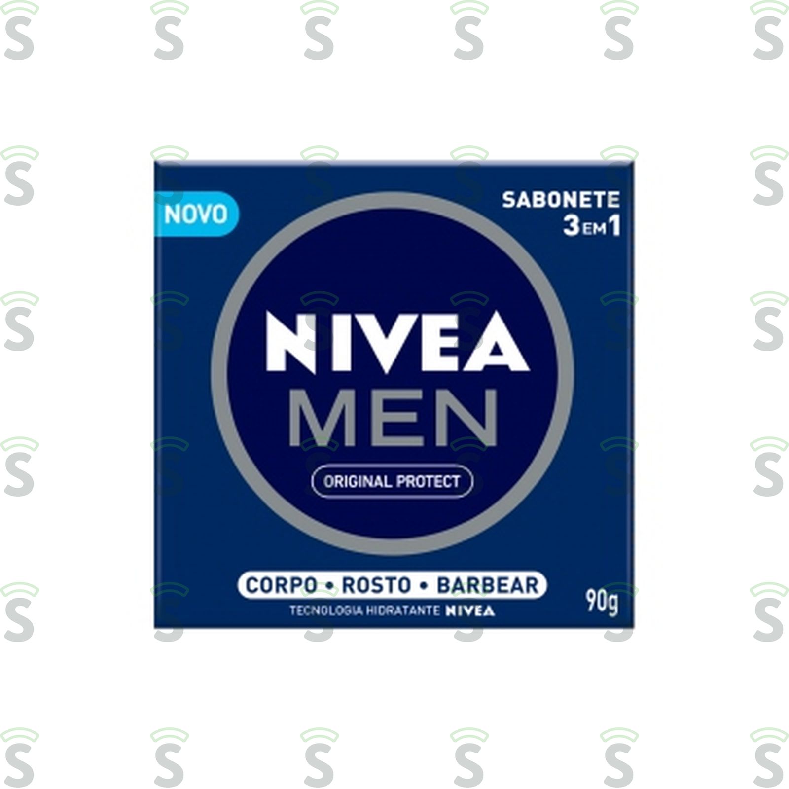 Sabonete Nivea Men Original 3 em 1 Embalagem 90G