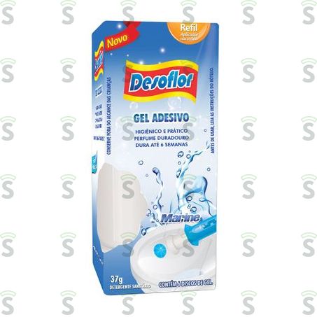  Desodorizador Gel Sanitário Desoflor Marine Refil 37g