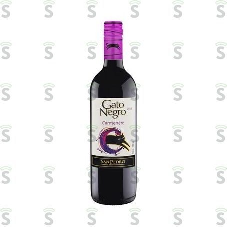  Vinho Tinto Chileno Gato Negro Carmenere Garrafa 750ml