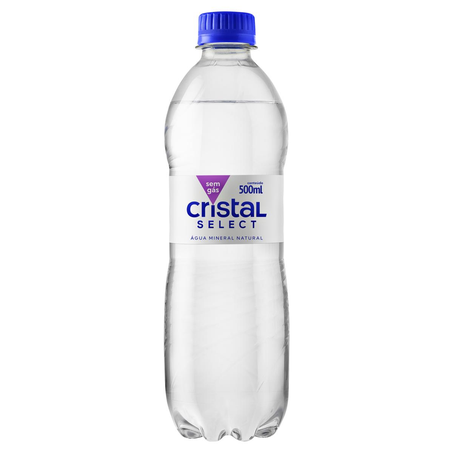 Água Mineral Cristal Select 500ml - Sem Gás - Pet