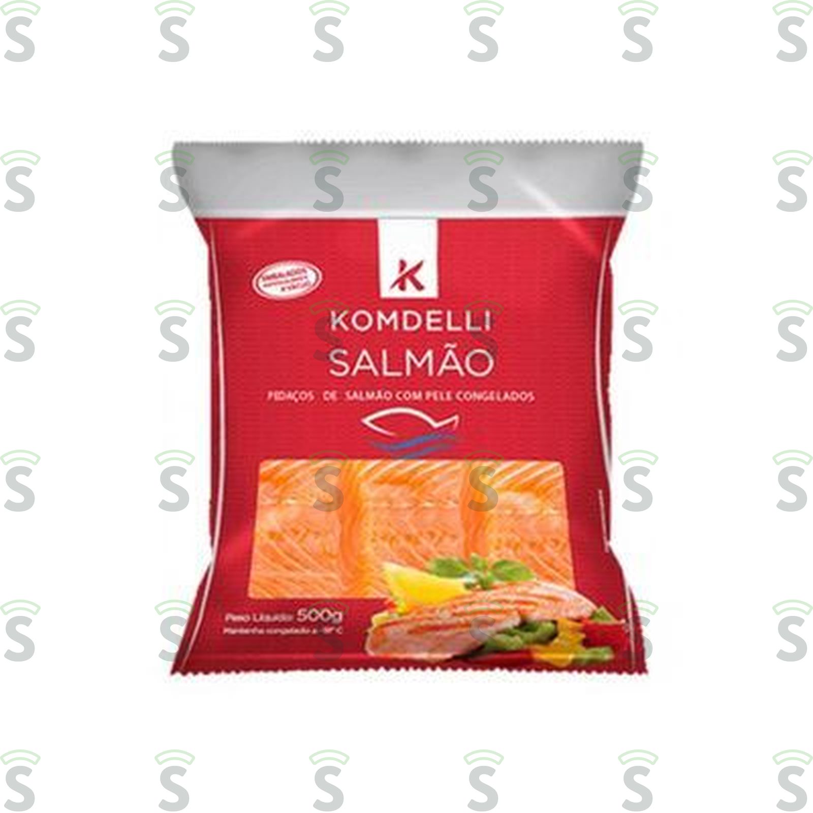 Filé de Salmão em Pedaços Komdelli Embalagem 500G