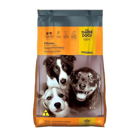 THREE DOGS ORIG FIL MED E GDES 15KG