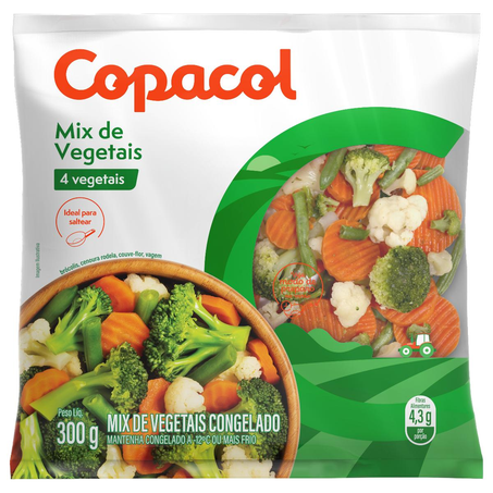 Mix de Vegetais Copacol 300g - Congelado