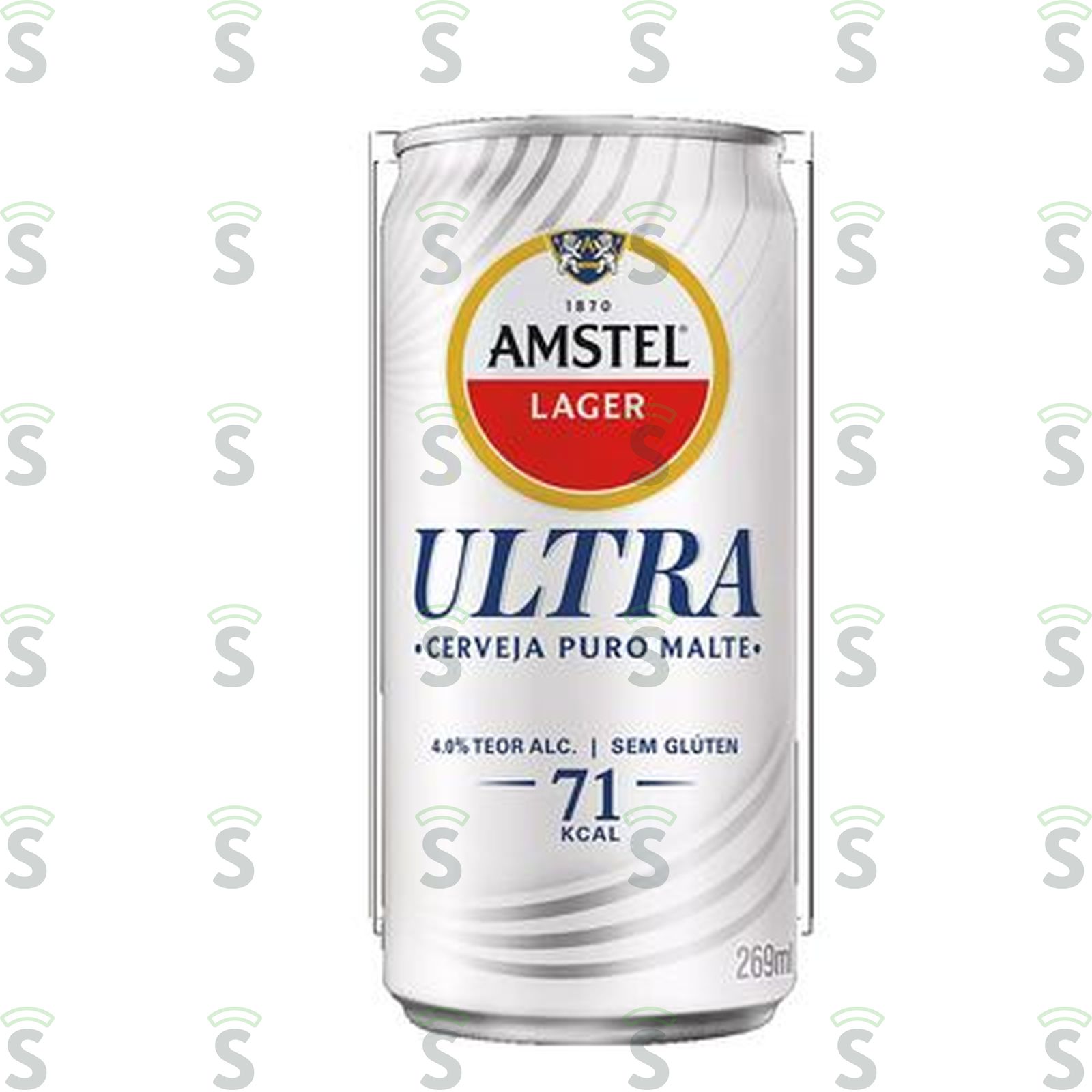 Cerveja Lager Puro Malte Sem Glúten Amstel Ultra Lata 269ML