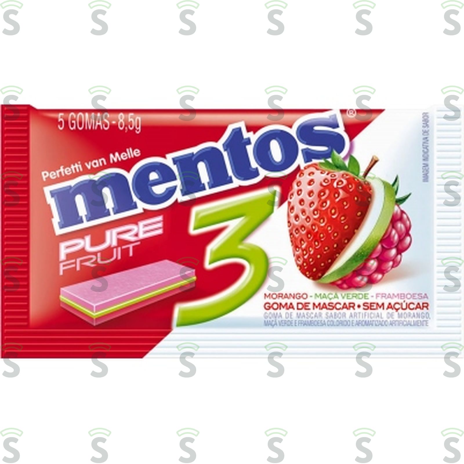 Mentos-goma mascar 8.5g mor maca v framb