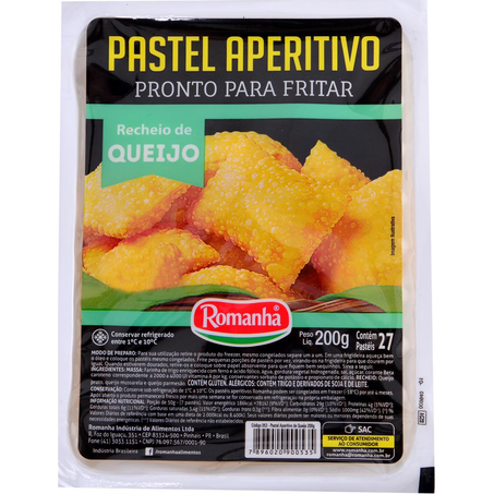 Pastel Aperitivo Romanha 200g - Queijo