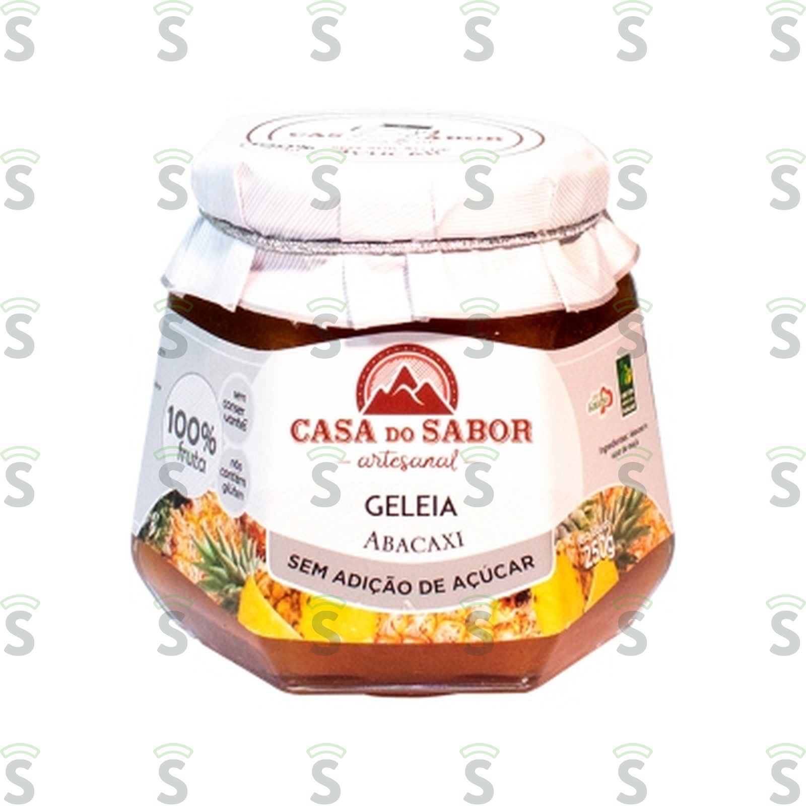 Geleia De Abacaxi Sem Açúcar Casa Do Sabor 250G