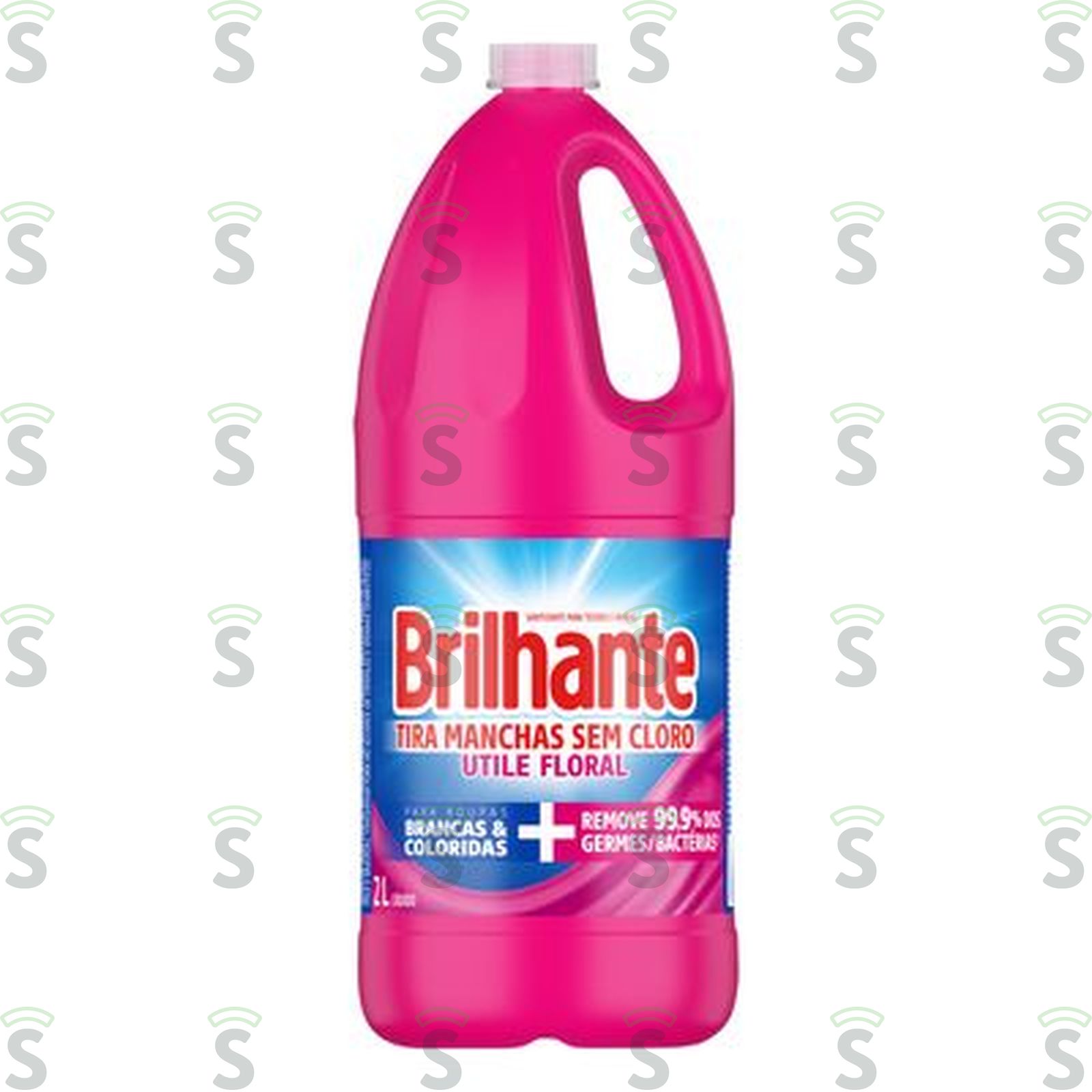 Tira-Manchas Líquido Brilhante Roupas Brancas e Coloridas Floral Frasco 2lt