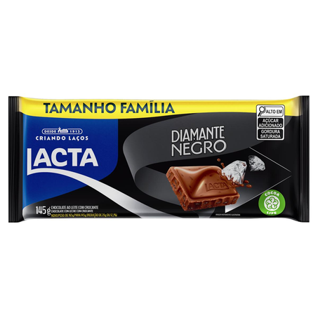 Chocolate Lacta 145g - Diamante Negro