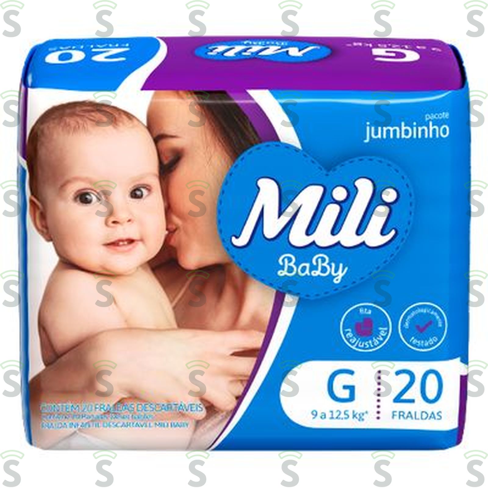 Fraldas Descartáveis Mili Ultra Seca Pacote 20UN