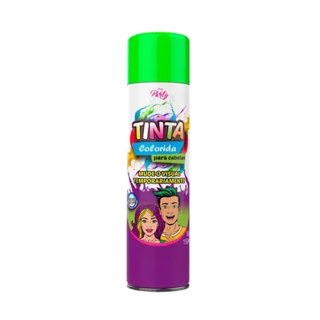 Tinta spray cabelo mood verde neon 150ml