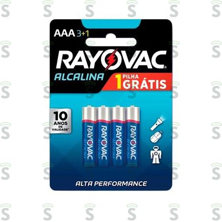  Rayovac-pilha Alcalina Aaa C/3 + 1 Gts