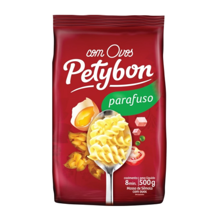 Macarrão C/Ovos Parafuso Petybon 500g