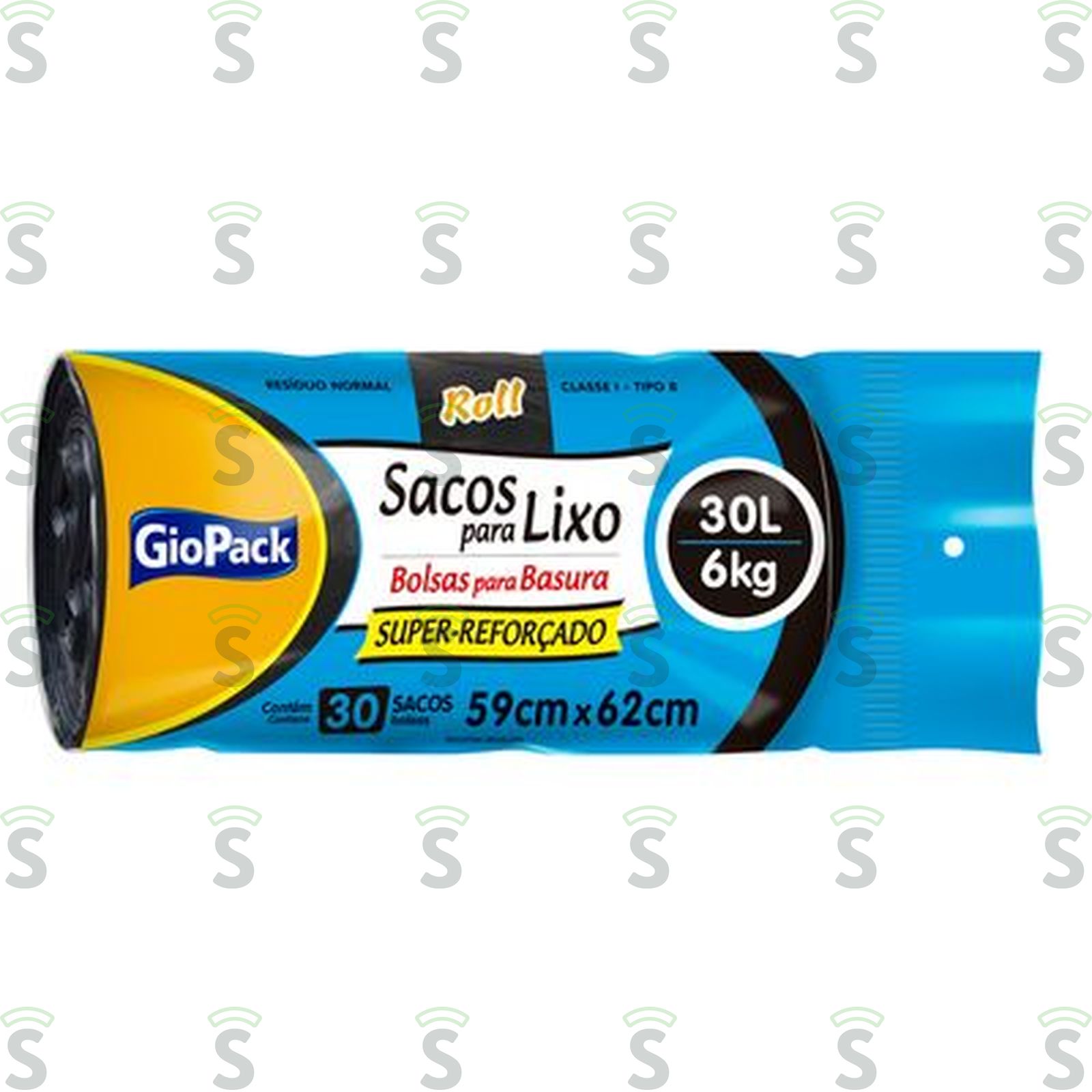 Giopack-sacos lixo 30l reforcado