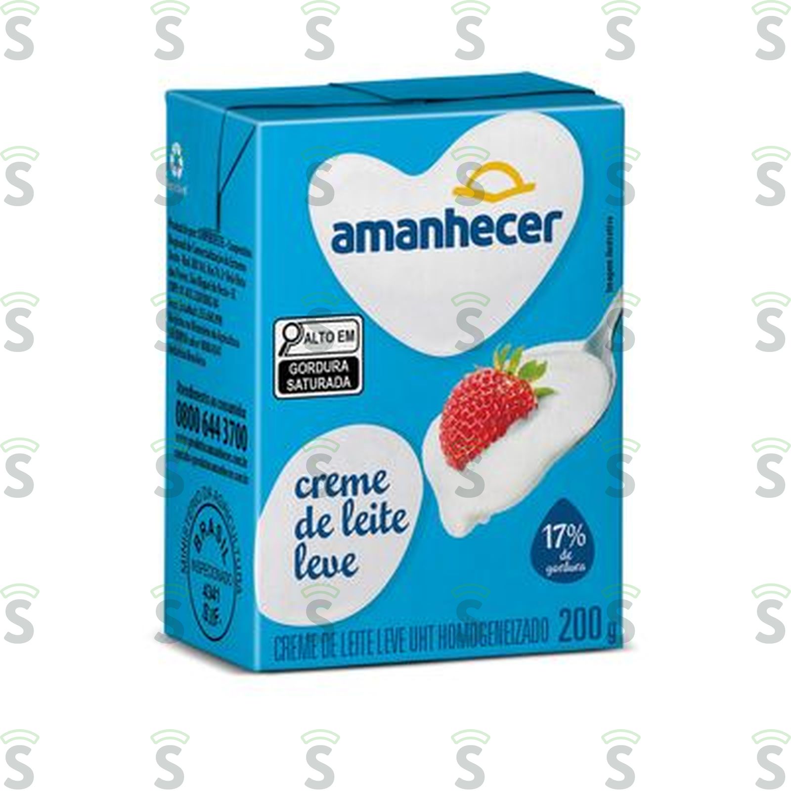 Creme de Leite Leve UHT Homogeneizado Amanhecer Caixa 200gr