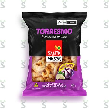  Torresmo Suino Santa Massa 40g Alho Def