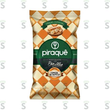  Biscoito Salgadinho Pão de Alho Piraquê Comida Di Buteco Pacote 90g