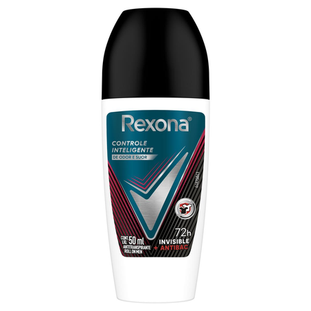Desodorante Rollon Rexona 50ml - Antibacterial Invisible - Masculino