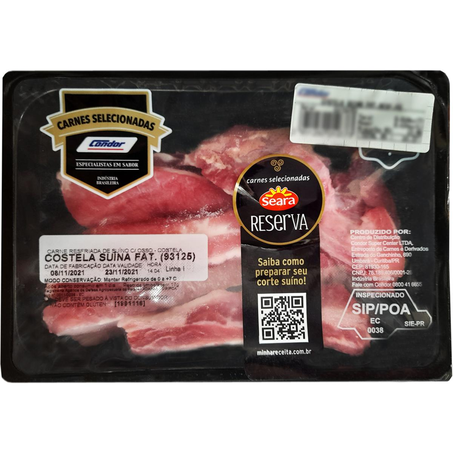 Costela Suína Reserva Resfriada - Fatiada Kg