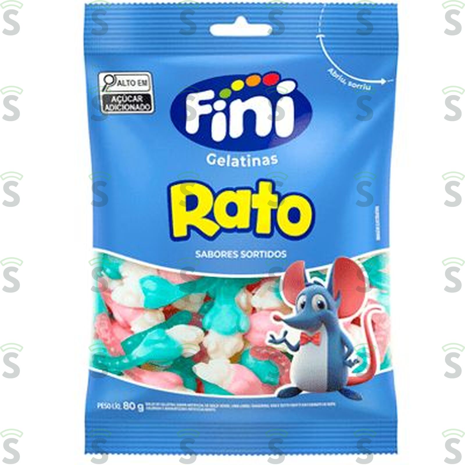 BALA FINI GELATINA RATO 80G