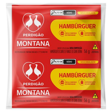 Hambúrguer Perdigão 56g - Misto