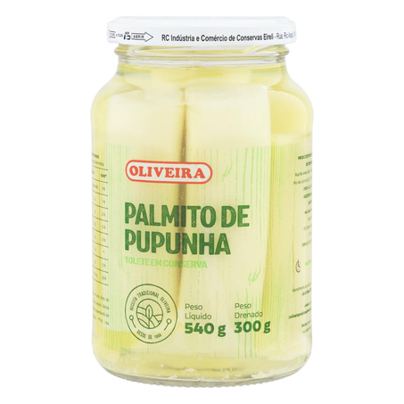 Palmito Oliveira 300g - Pupunha - Tolete