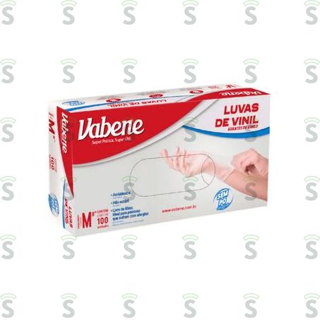  Mat Uso Luva Vinil Tam.m Vabene