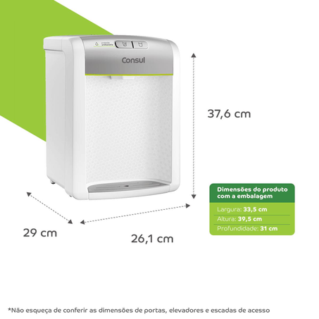 Purificador Consul CPB34AS Bivolt - Água Natural ou Gelada