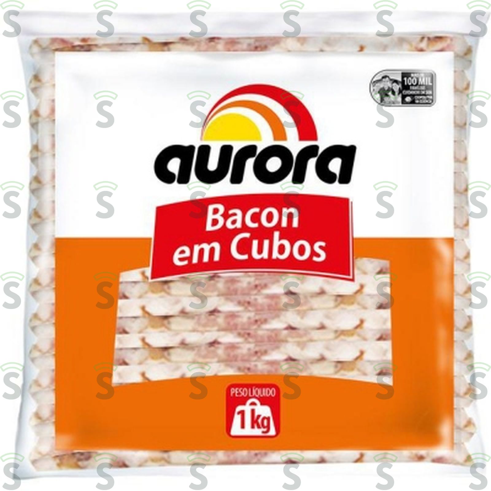Aurora-bacon em cubos 1kg
