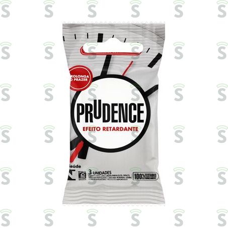  Preservativo Prudence Efeito Retardante Embalagem 3un