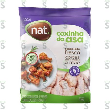  Coxinha da Asa de Frango Nat Congelado Embalagem 1kg