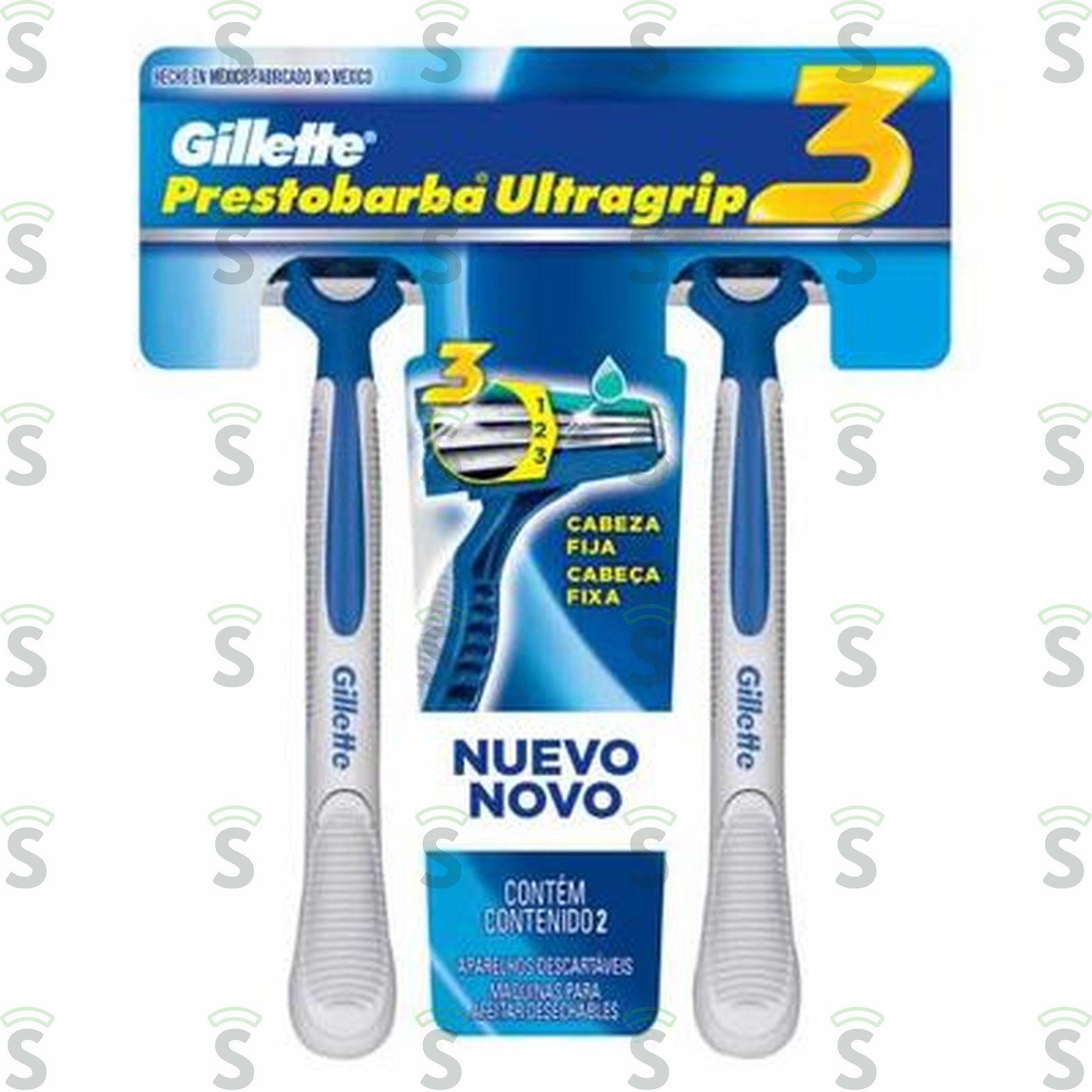 Aparelho de Barbear Descartável Gillette Prestobarba Ultragrip3 2UN