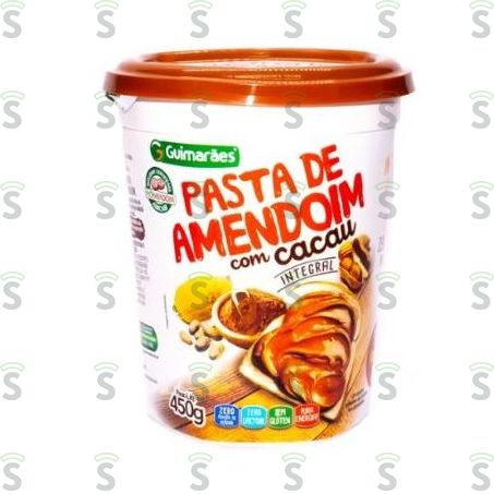  Pasta de Amendoim Guimarães Com Cacau e Coco 450g