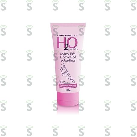  Creme Hidratante H2o Mãos, Pés, Cotovelos e Joelhos Frasco 100gr