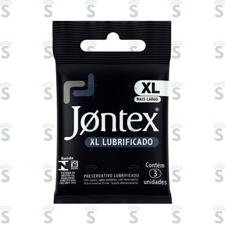  Preservativo Jontex Lubrificado Xl Embalagem 3un
