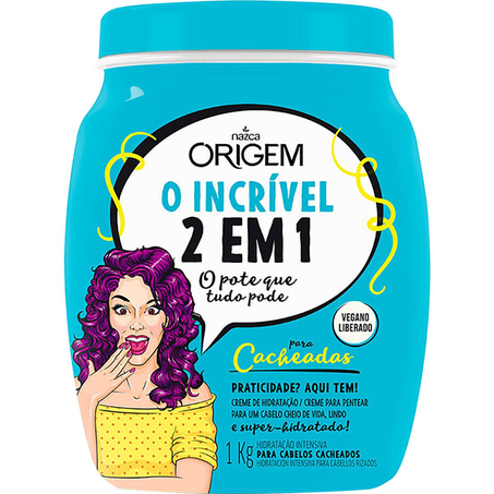 Creme de Tratamento Origem 1kg - 2 em 1 - Cacheado