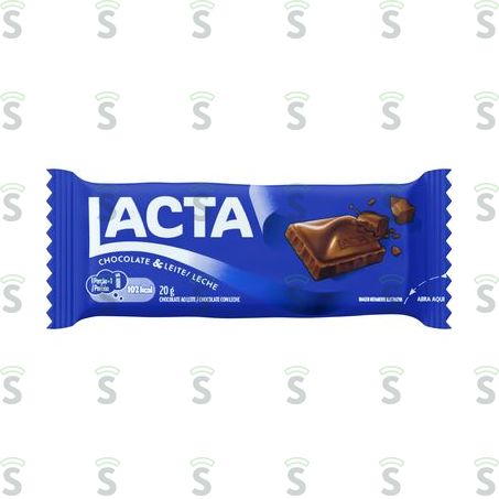  Chocolate Lacta Ao Leite Barra 20g