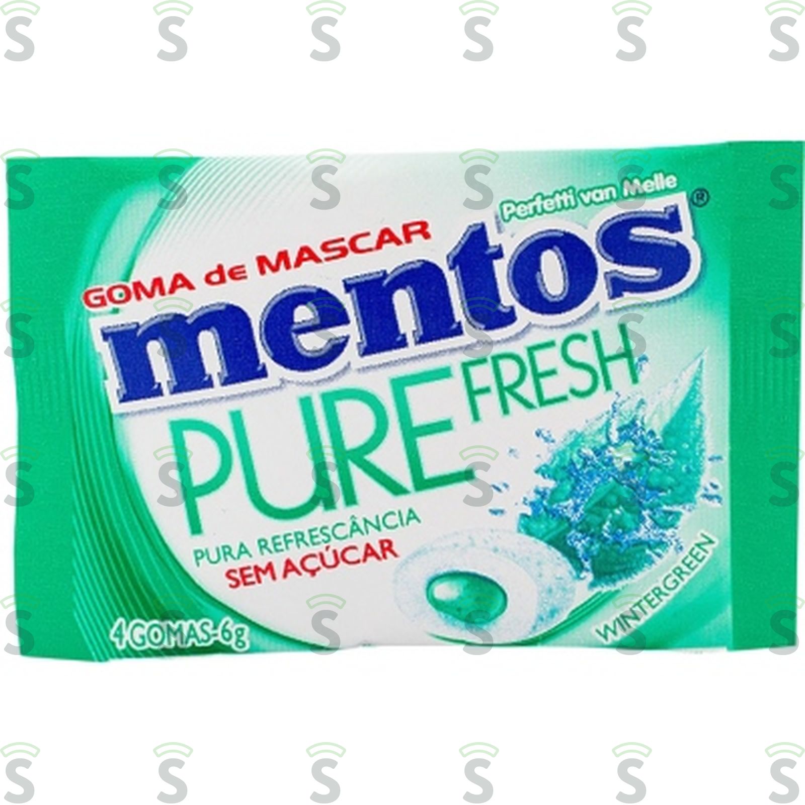 Goma de Mascar Mentos Pure Fresh Wintergreen Sachê 6G