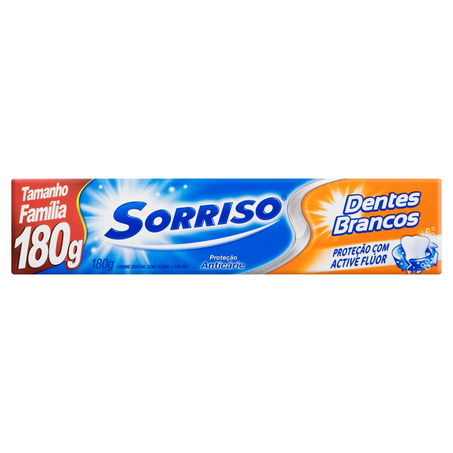 Creme Dental Sorriso 180g - Dentes Brancos