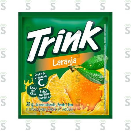  Refresco Em Pó Trink Laranja Embalagem 25g