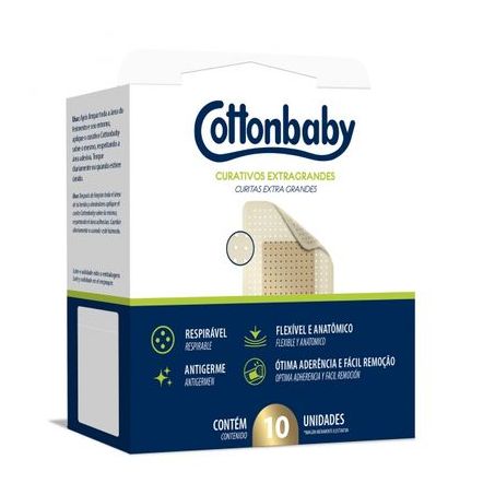 CURATIVO COTTONBABY EXTRAGRANDE COM 10 UNIDADE 