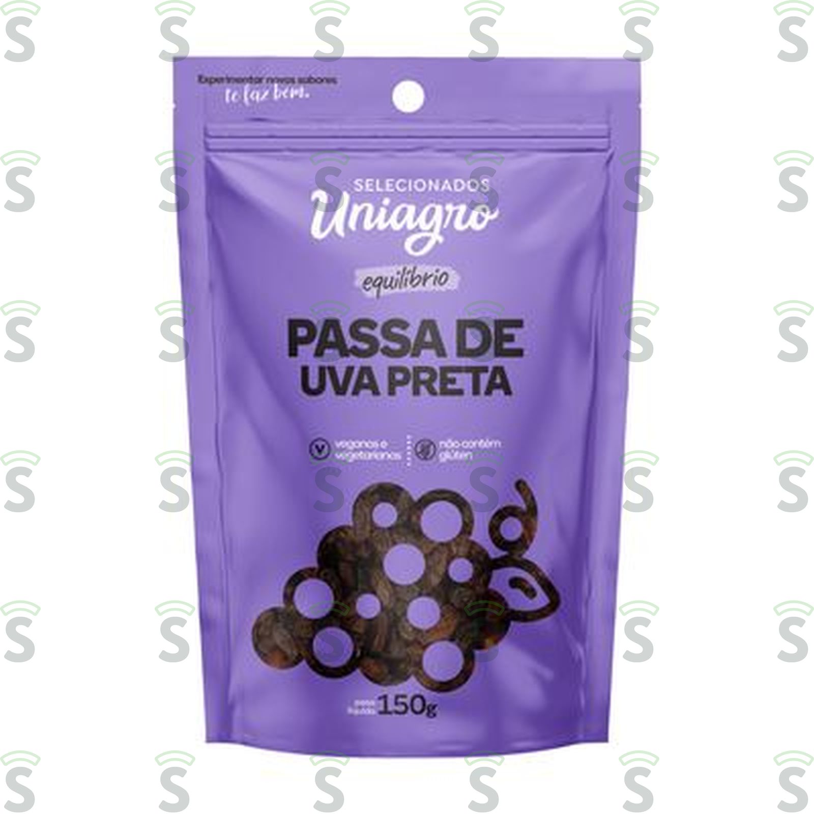 Uniagro-passa de uva preta 150g sache