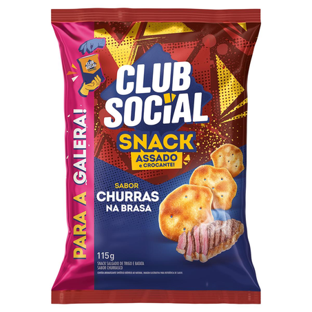 Snack Club Social 115g - Churras na Brasa