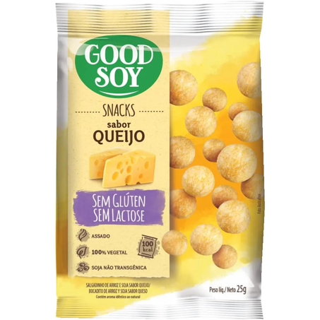 Snack de Soja Good Soy 25g - Sem Glúten - Queijo